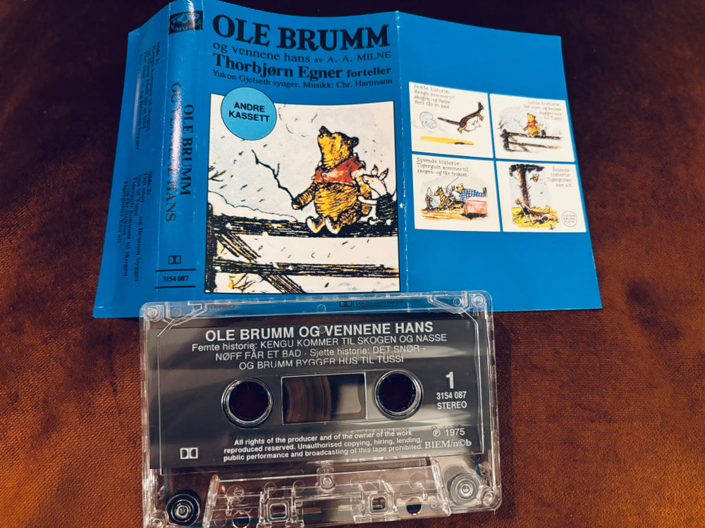 Thorbjørn Egner – Ole Brumm og vennene hans. Kassett.