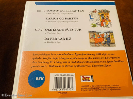 Thorbjørn Egner. Tommy & Elefanten Karius Baktus Ole Jakop På Bytur Da Per Var Ku (Nrk). Lydbok 2