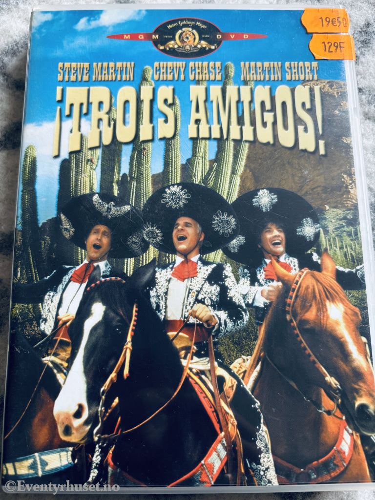 Three Amigos! (1986). DVD. Ny i plast!
