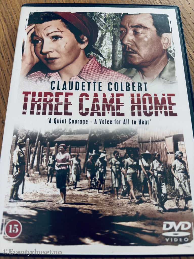Three Came Home. DVD.