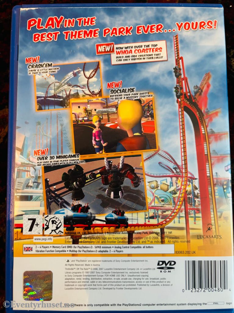 Thrillville: Off the Rails. PS2.