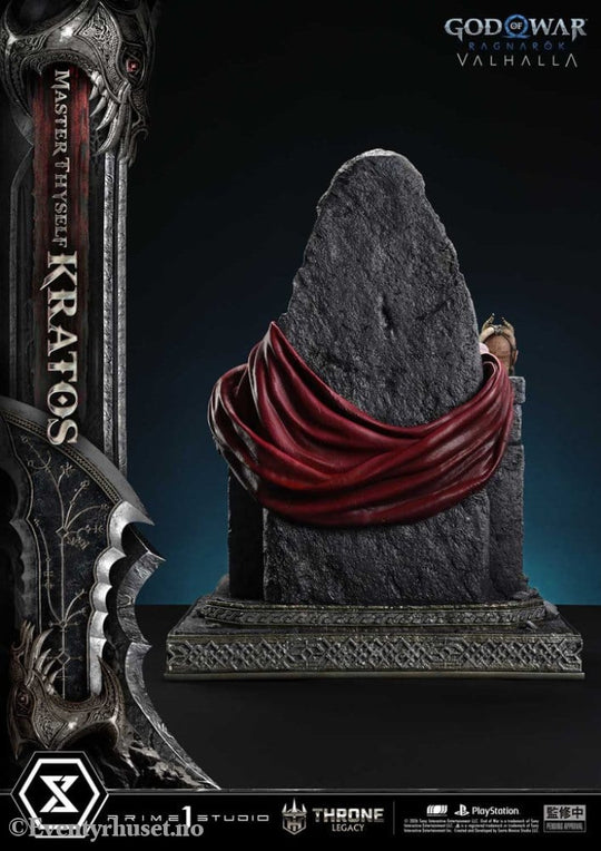 Throne Legacy God of War Series Statue 1/3 Ragnarok Master Thyself Kratos 67 cm Collectibles