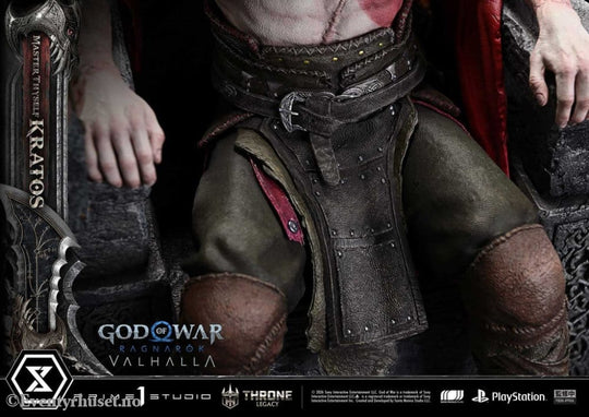 Throne Legacy God of War Series Statue 1/3 Ragnarok Master Thyself Kratos 67 cm Collectibles