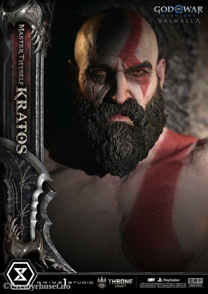 Throne Legacy God of War Series Statue 1/3 Ragnarok Master Thyself Kratos 67 cm Collectibles