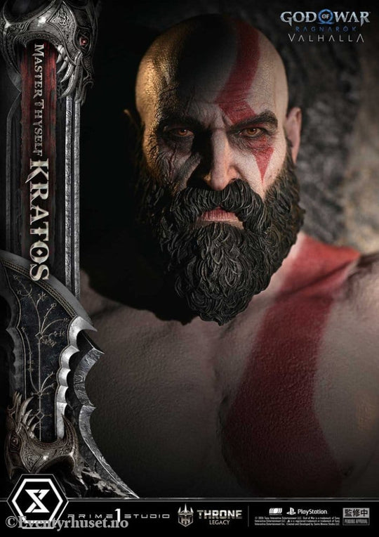 Throne Legacy God of War Series Statue 1/3 Ragnarok Master Thyself Kratos 67 cm Collectibles