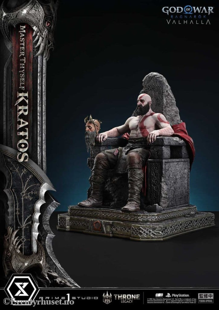 Throne Legacy God of War Series Statue 1/3 Ragnarok Master Thyself Kratos 67 cm Collectibles