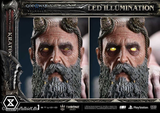 Throne Legacy God of War Series Statue 1/3 Ragnarok Master Thyself Kratos 67 cm Collectibles