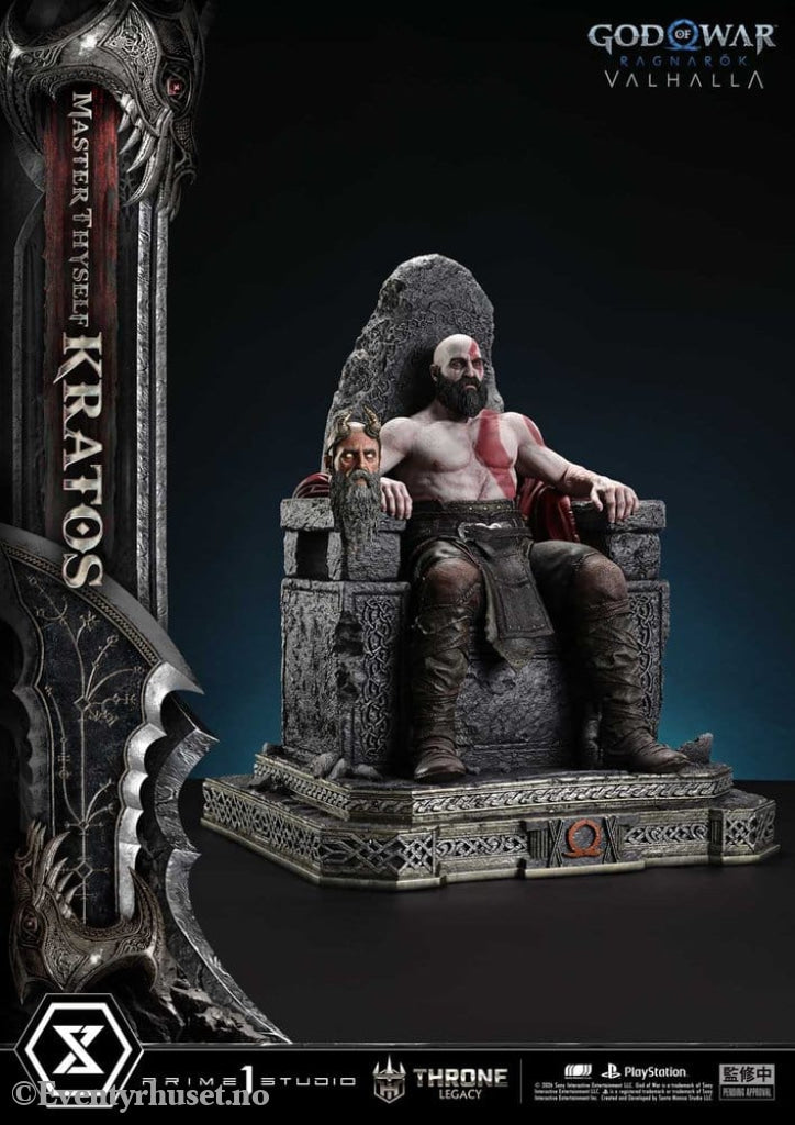 Throne Legacy God of War Series Statue 1/3 Ragnarok Master Thyself Kratos 67 cm Collectibles