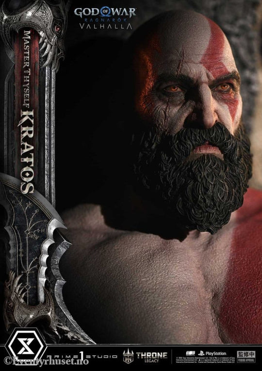 Throne Legacy God of War Series Statue 1/3 Ragnarok Master Thyself Kratos 67 cm Collectibles