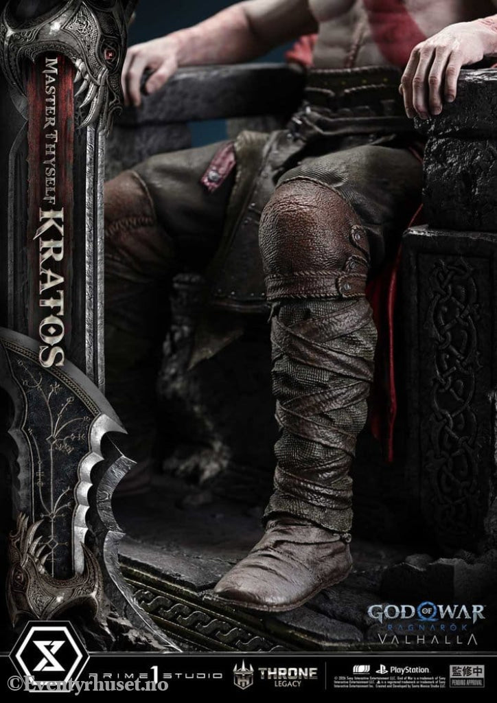 Throne Legacy God of War Series Statue 1/3 Ragnarok Master Thyself Kratos 67 cm Collectibles