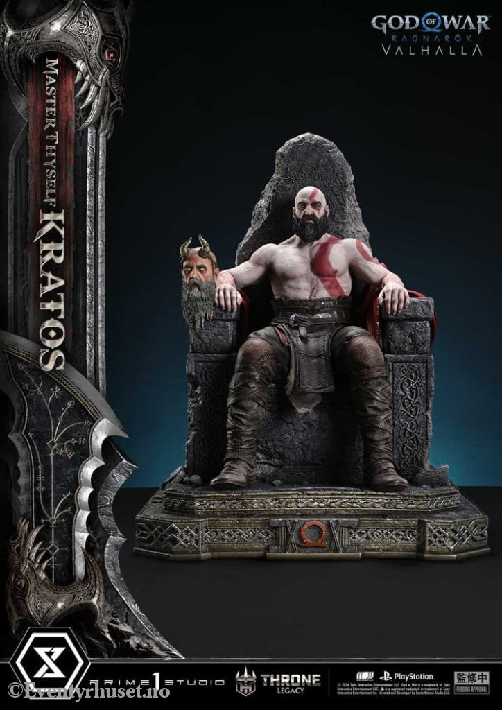 Throne Legacy God of War Series Statue 1/3 Ragnarok Master Thyself Kratos 67 cm Collectibles