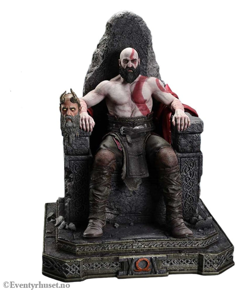 Throne Legacy God of War Series Statue 1/3 Ragnarok Master Thyself Kratos 67 cm Collectibles