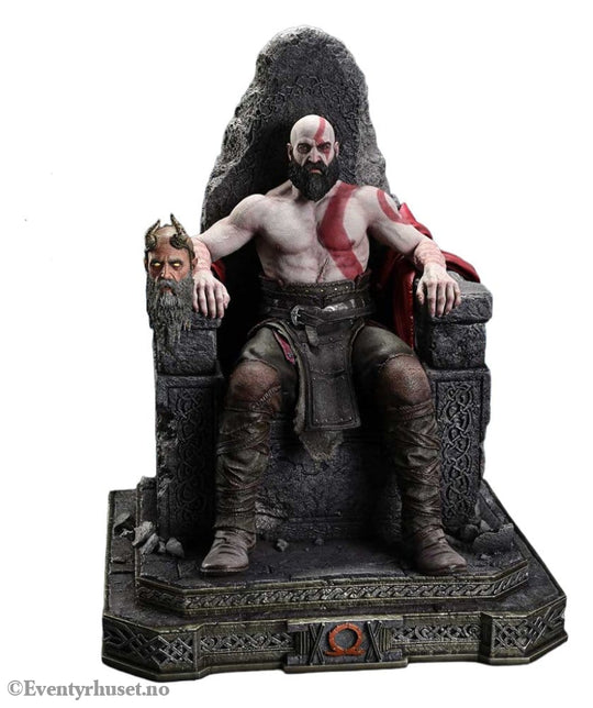 Throne Legacy God of War Series Statue 1/3 Ragnarok Master Thyself Kratos 67 cm Collectibles