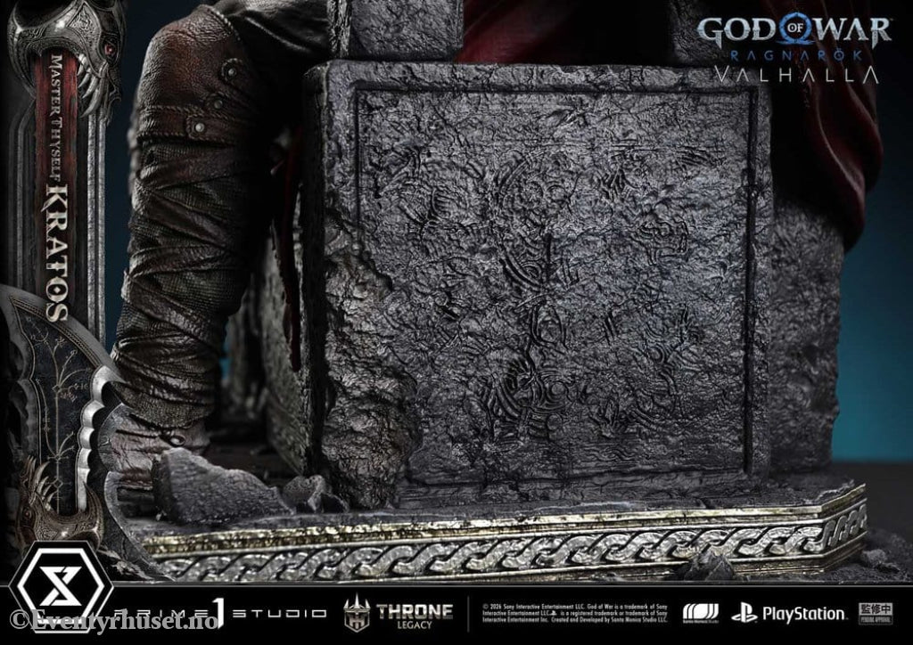 Throne Legacy God of War Series Statue 1/3 Ragnarok Master Thyself Kratos 67 cm Collectibles