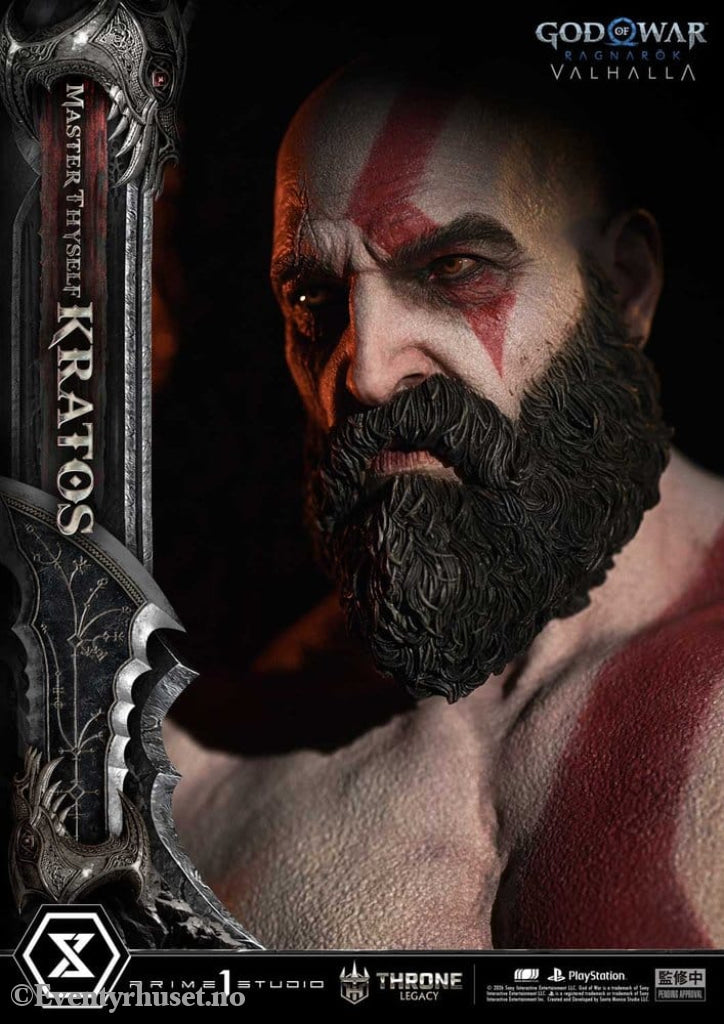 Throne Legacy God of War Series Statue 1/3 Ragnarok Master Thyself Kratos 67 cm Collectibles