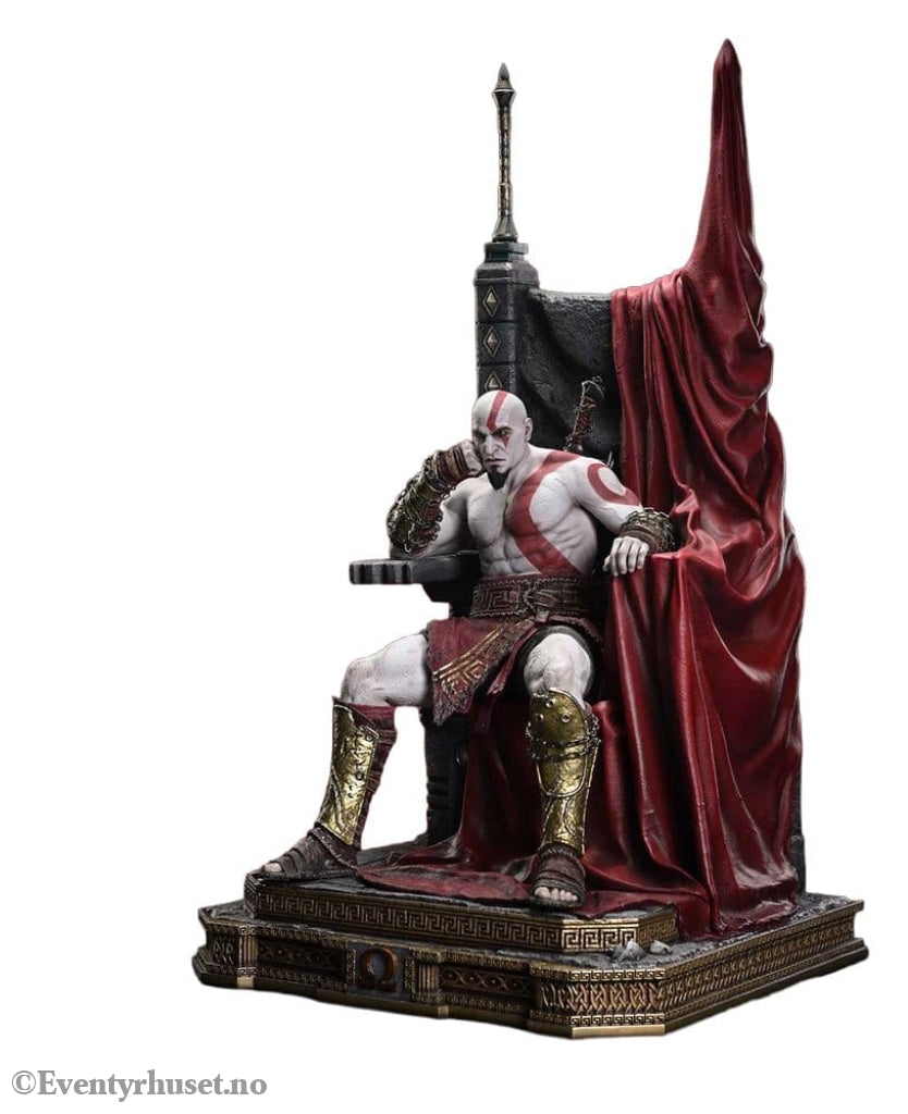 Throne Legacy God of War Series Statue 1/3 Ragnarok Young Thyself Kratos 91 cm Collectibles