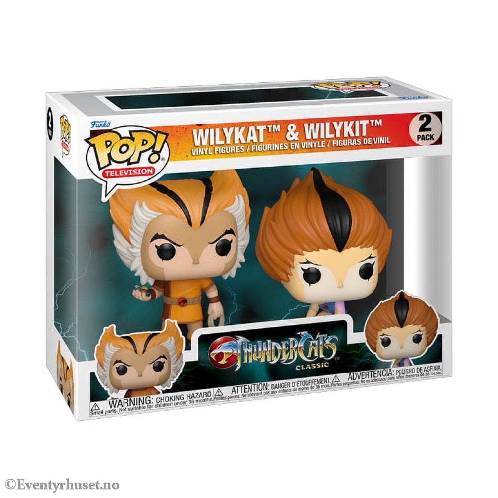 Thundercats POP! Vinyl Figures 2-Pack Wilykat & Wilykit 9 cm Collectibles