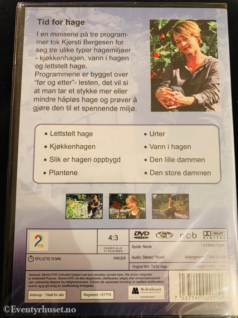 Tid For Hage (Tv2). Dvd. Ny I Plast! Dvd