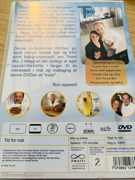 Tid For Mat (Tv2). 2004. Dvd. Dvd