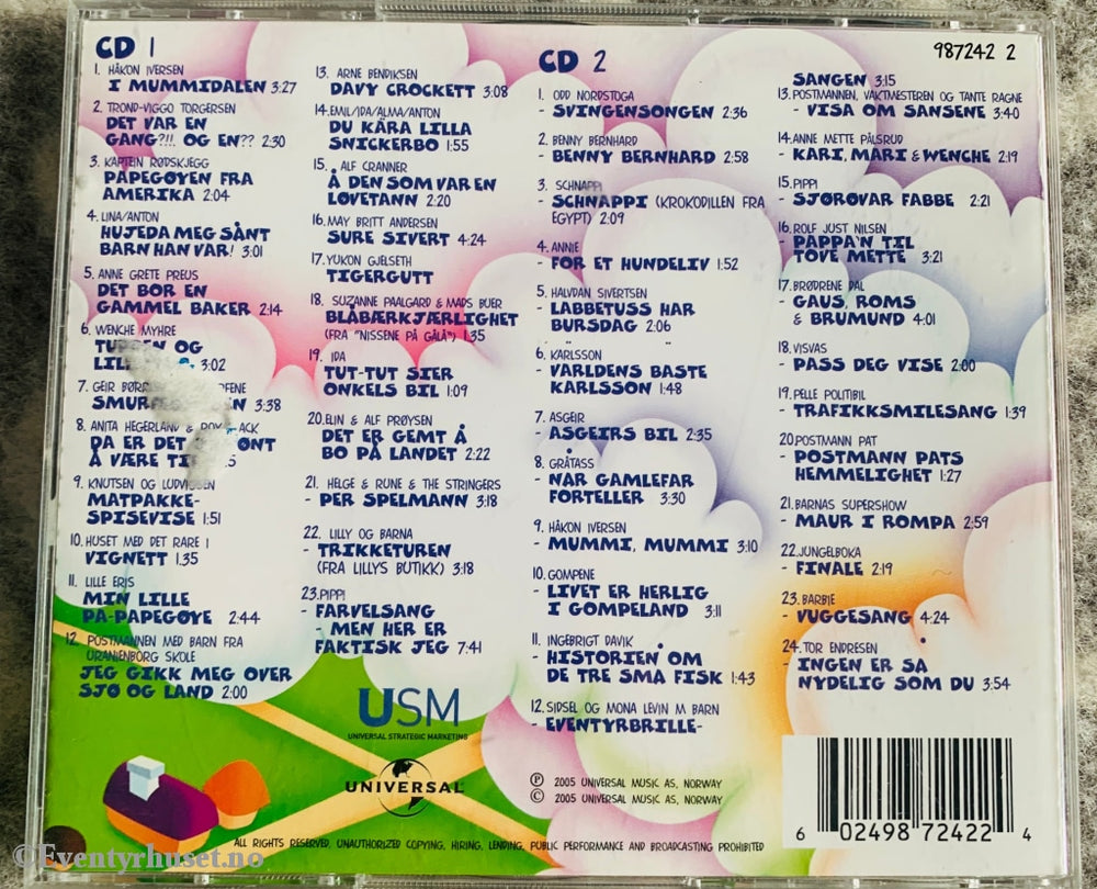Tidenes Beste Barneplate 2. 2Xcd. Cd