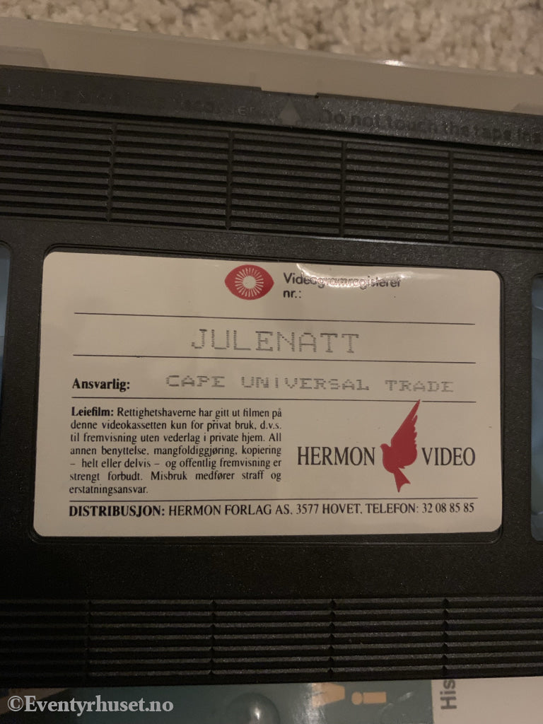 Tidsmaskinen «Julenatt». 1995. Vhs. Vhs