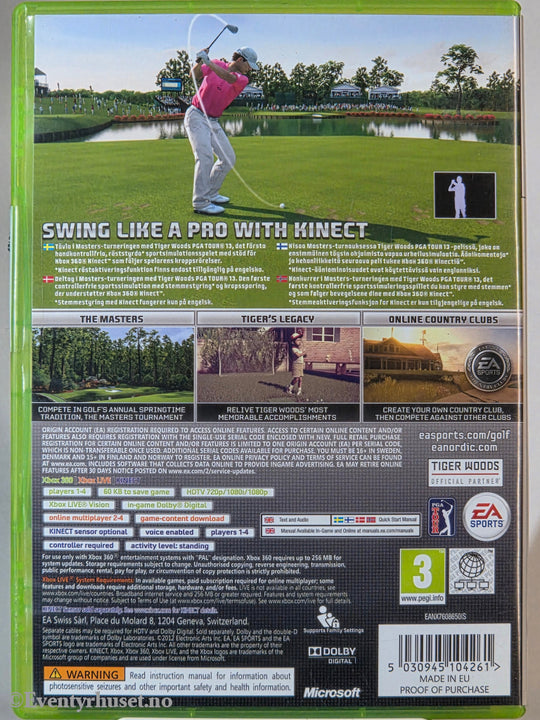 Tiger Woods PGA Tour 13. Xbox 360 CBS/Fox Video