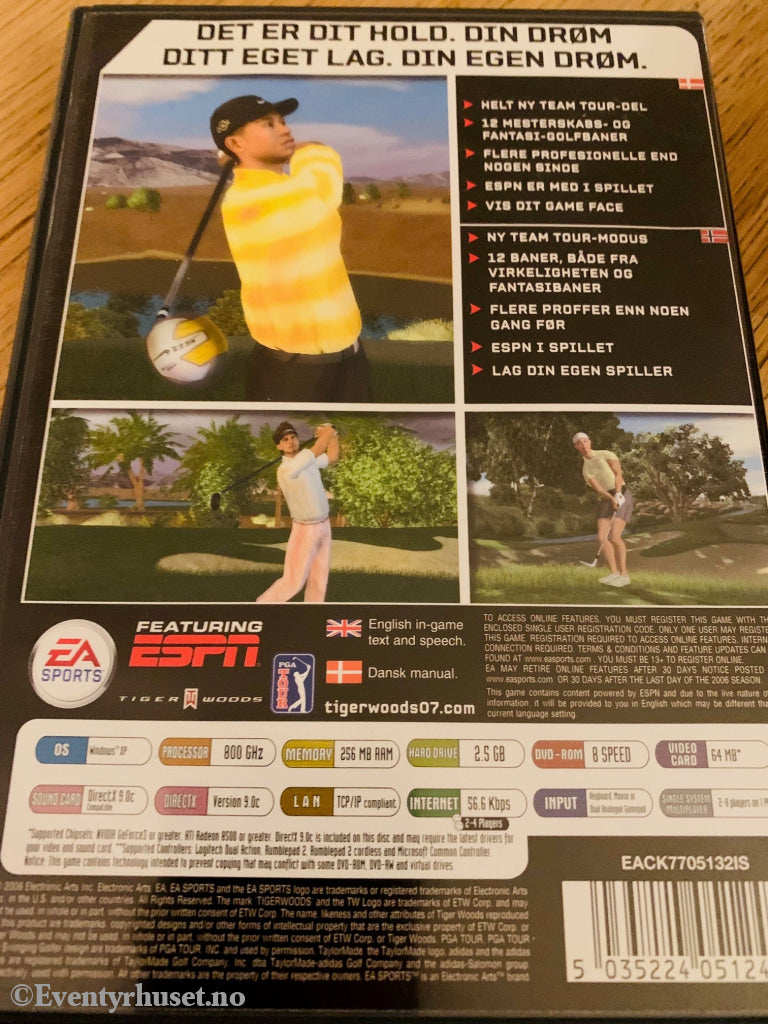 Tiger Woods Pga Tour 2007. Pc-Spill. Pc Spill