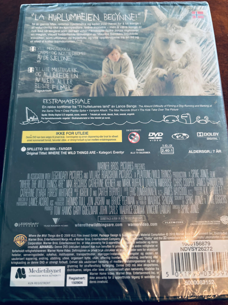 Til Huttetuenes Land. DVD. Ny i plast!