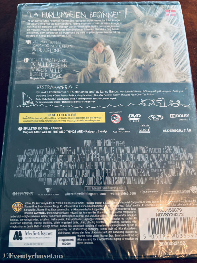 Til Huttetuenes Land. DVD. Ny i plast!