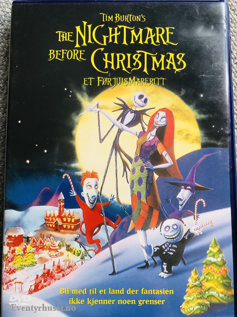 Tim Burtons The Nightmare Before Christmas. Et Førjulsmareritt. 1993. Dvd. Dvd