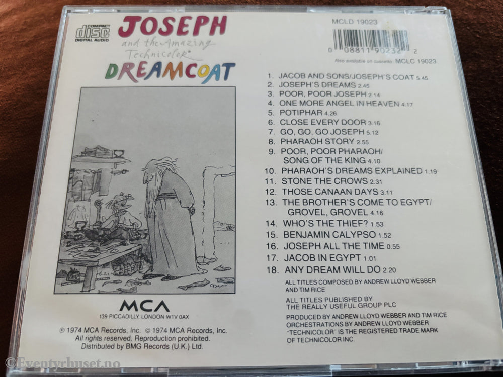 Tim Rice & Andrew Lloyd Webber - Joseph and the Amazing Technicolor Dreamcoat. CD.