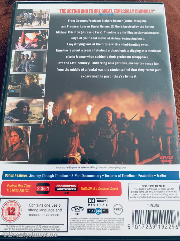 Timeline. DVD.