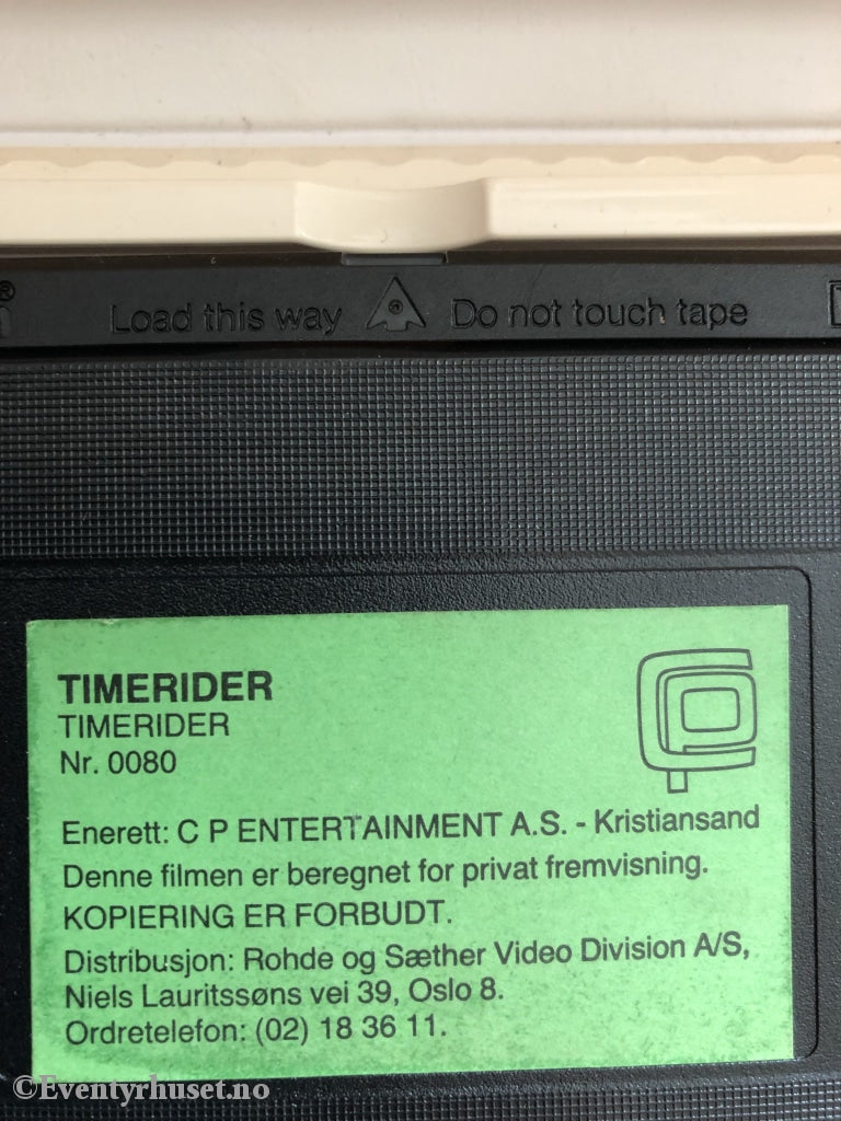 Timerider - På To Hjul I Ville Vesten. 1982. Vhs Big Box.