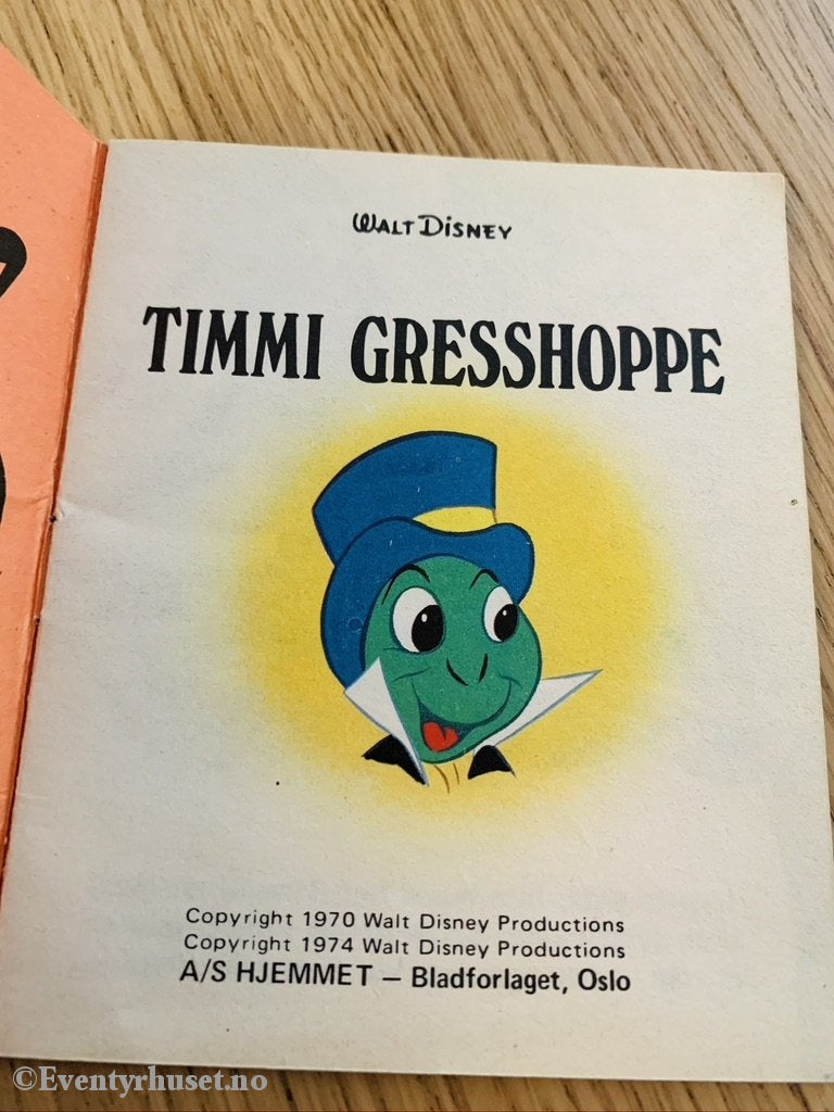 Timmi Gresshoppe (Disneys Minni Bøker 5). 1970/74. Fortelling