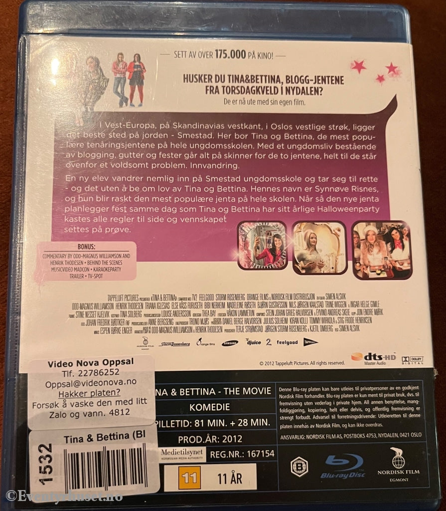 Tina & Bettina - The Movie. Blu-Ray. Blu-Ray Disc