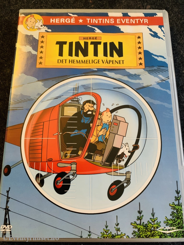 Tintin - Det Hemmelige Våpenet. 1961. Dvd. Dvd