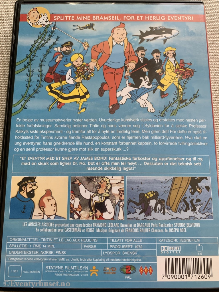 Tintin I Haisjøen. 1972. Dvd. Dvd