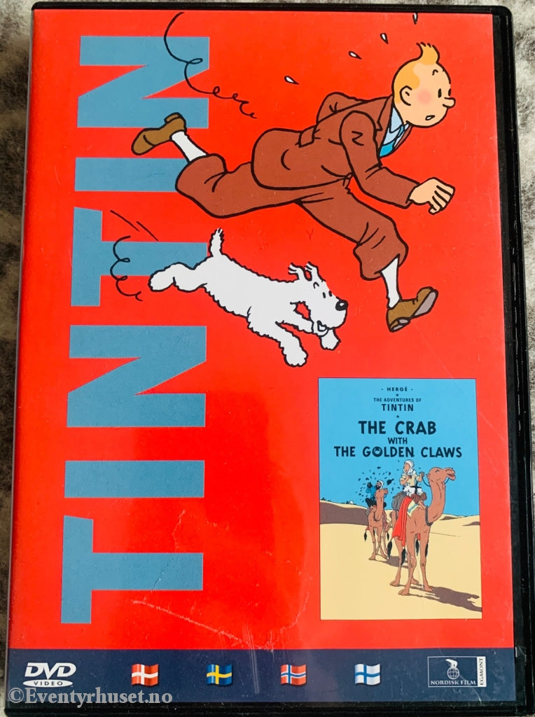 Tintin - Krabben Med De Gyldne Klør. 1991. Dvd. Dvd