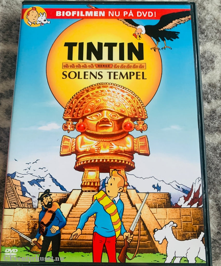 Tintin - Solens Tempel. 1969. Dvd. Svensk Utgave Med Norsk Tale. Dvd