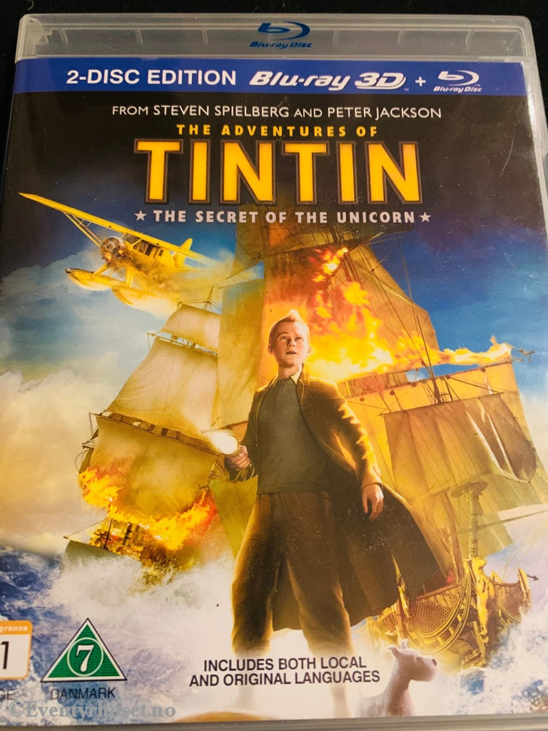 Tintin - The Secret Of The Unicorn. Blu-Ray 3D + Blu-Ray. Disc
