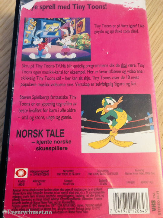 Tiny Toon - 10 På Topp. 1990/91. Vhs. Vhs