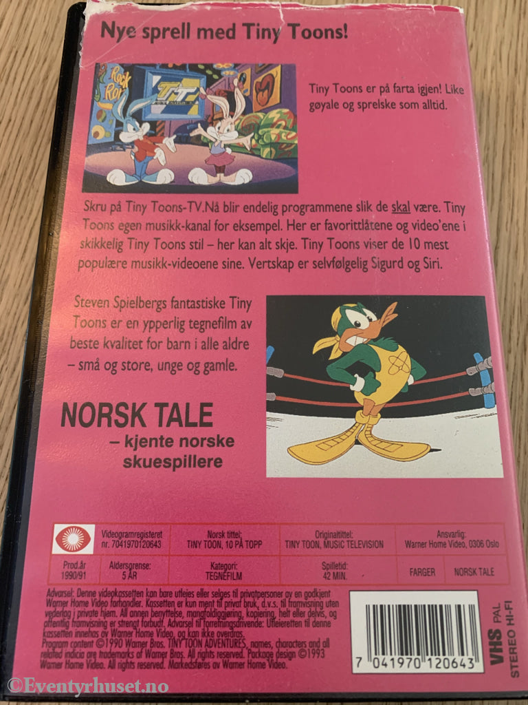 Tiny Toon - 10 På Topp. 1990/91. Vhs. Vhs