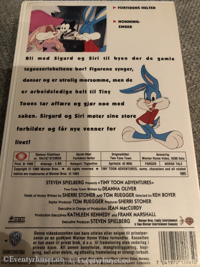 Tiny Toon - Fortidens Helter. 1990. Vhs