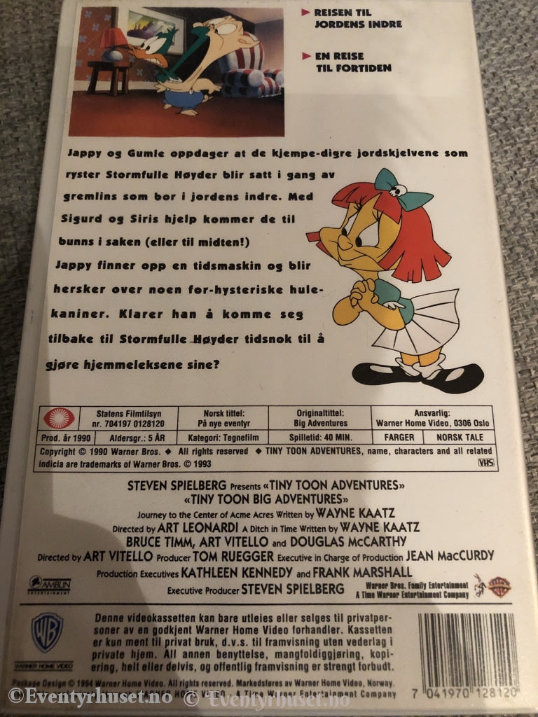 Tiny Toon - På Nye Eventyr. 1990. Vhs