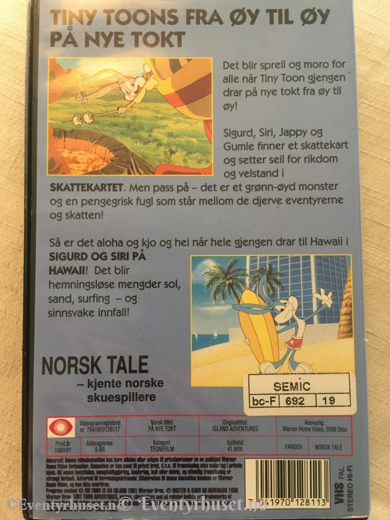 Tiny Toon - På Nye Tokt. 1990/91. Vhs