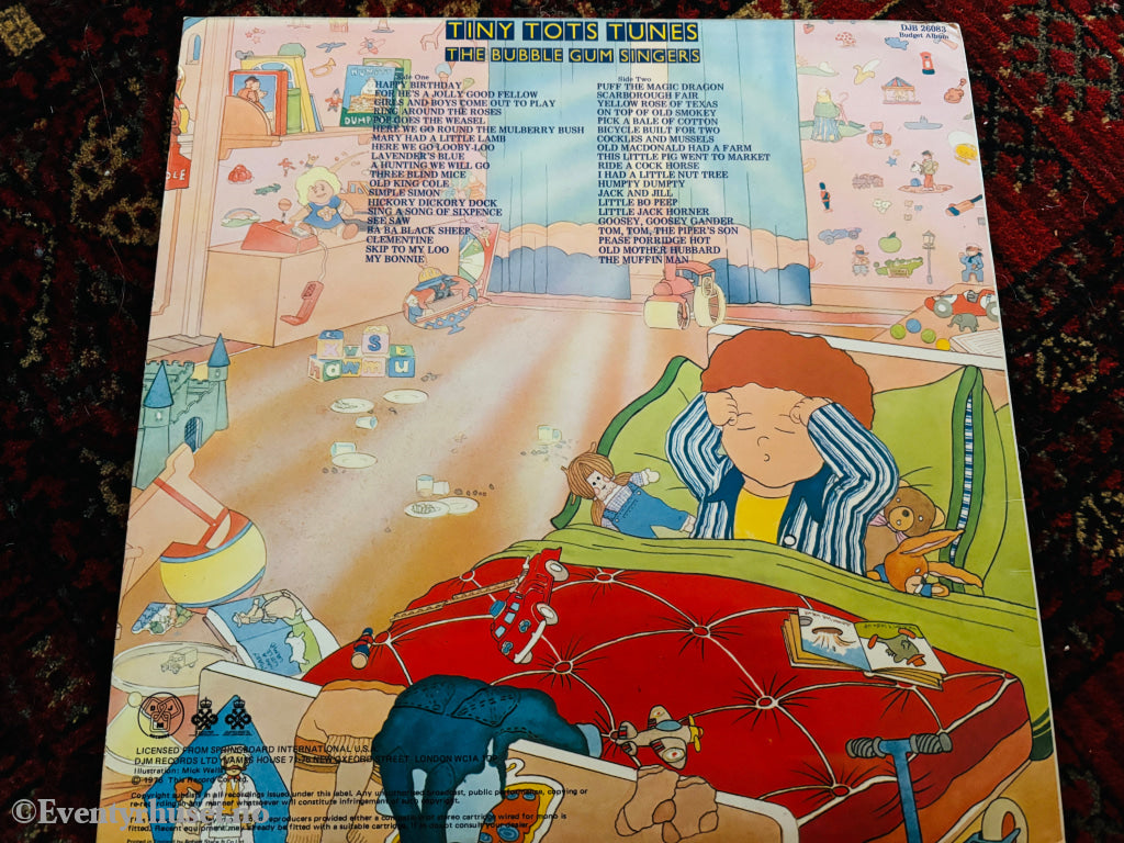 Tiny Tots Tunes - The Bubble Gum Singers. LP.