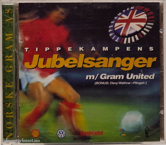 Tippekampens Jubelsanger m/ Gram United (1994). Musikk-CD.