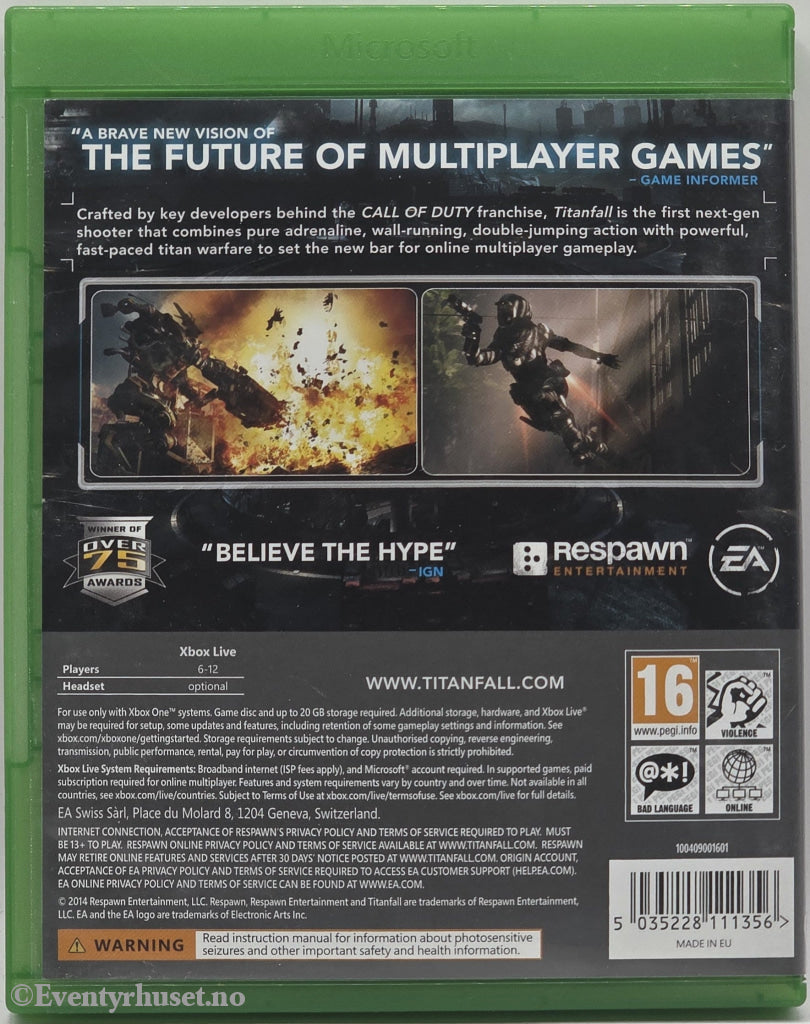 Titanfall . Xbox One.