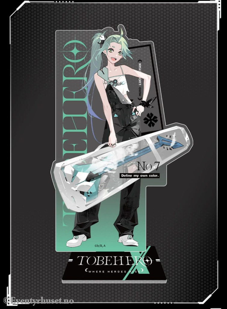 To Be Hero X Acrylic Stand Hero Show Series Lucky Cyan 17 cm Manga & Anime
