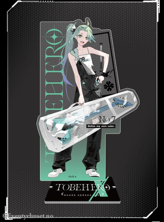 To Be Hero X Acrylic Stand Hero Show Series Lucky Cyan 17 cm Manga & Anime